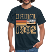 30. Geburtstag Geschenk Shirt Jahrgang 1992 Retro Männer T-Shirt - navy
