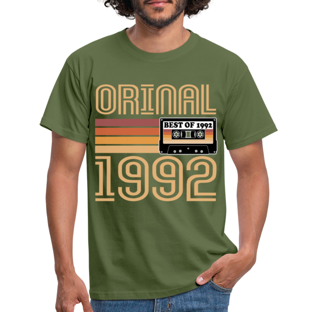 30. Geburtstag Geschenk Shirt Jahrgang 1992 Retro Männer T-Shirt - military green