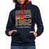 60. Geburtstag Geschenk Pullover Jahrgang 1962 Retro Hoodie - navy/red