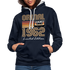 60. Geburtstag Geschenk Pullover Jahrgang 1962 Retro Hoodie - navy/heather grey