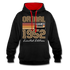 70. Geburtstag Geschenk Pullover Jahrgang 1952 Retro Hoodie - black/red