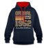 70. Geburtstag Geschenk Pullover Jahrgang 1952 Retro Hoodie - navy/red