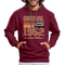 70. Geburtstag Geschenk Pullover Jahrgang 1952 Retro Hoodie - burgundy/charcoal