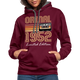 70. Geburtstag Geschenk Pullover Jahrgang 1952 Retro Hoodie - burgundy/charcoal