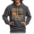 70. Geburtstag Geschenk Pullover Jahrgang 1952 Retro Hoodie - charcoal/black