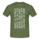 Wenn du wüsstest wie viel Idioten ihren Kopf drehen lustiges witziges T-Shirt - military green