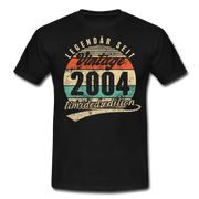 18. Geburtstag Geboren 2004 Vintage Geschenk Männer T-Shirt - black