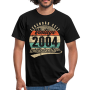 18. Geburtstag Geboren 2004 Vintage Geschenk Männer T-Shirt - black