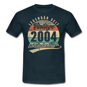 18. Geburtstag Geboren 2004 Vintage Geschenk Männer T-Shirt - navy