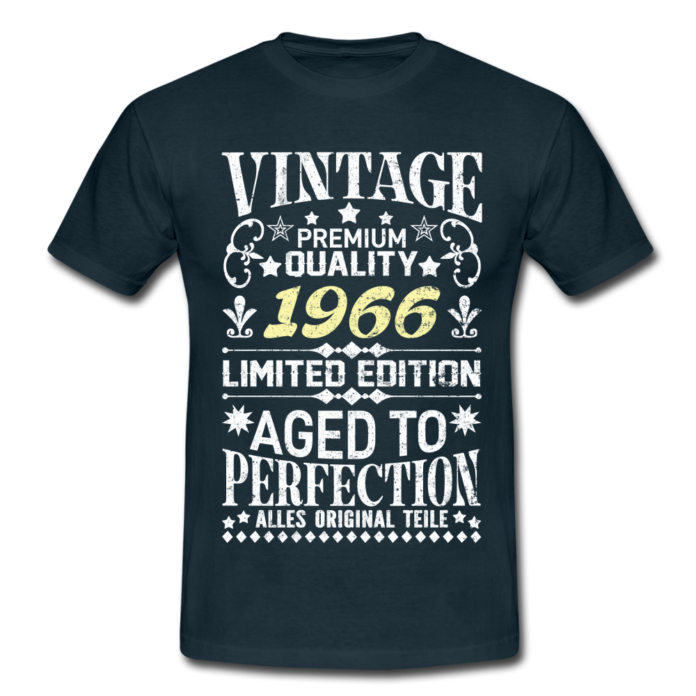 56. Geburtstag Geboren 1966 Vintage Männer Geschenk T-Shirt - navy