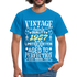 65. Geburtstag Geboren 1957 Vintage Männer Geschenk T-Shirt - royal blue