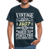 65. Geburtstag Geboren 1957 Vintage Männer Geschenk T-Shirt - navy