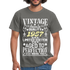 65. Geburtstag Geboren 1957 Vintage Männer Geschenk T-Shirt - graphite grey