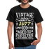 45. Geburtstag Geboren 1977 Vintage Männer Geschenk T-Shirt - black