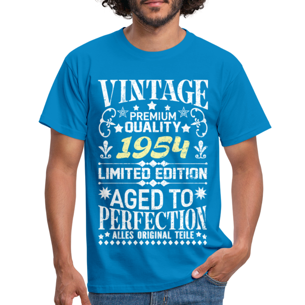 68. Geburtstag Geboren 1954 Vintage Männer Geschenk T-Shirt - royal blue