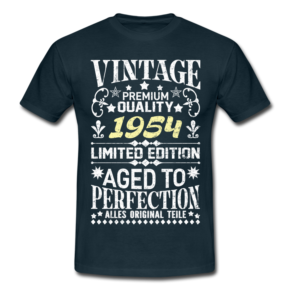 68. Geburtstag Geboren 1954 Vintage Männer Geschenk T-Shirt - navy