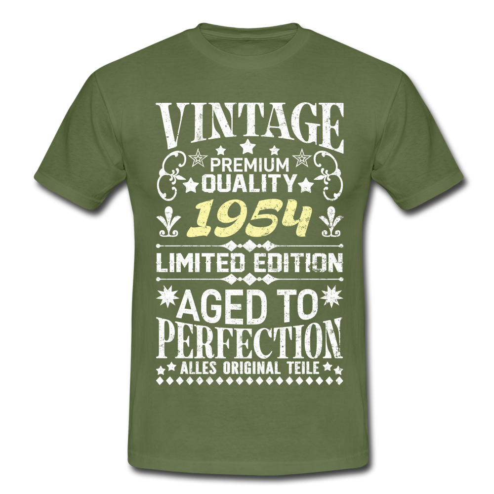 68. Geburtstag Geboren 1954 Vintage Männer Geschenk T-Shirt - military green