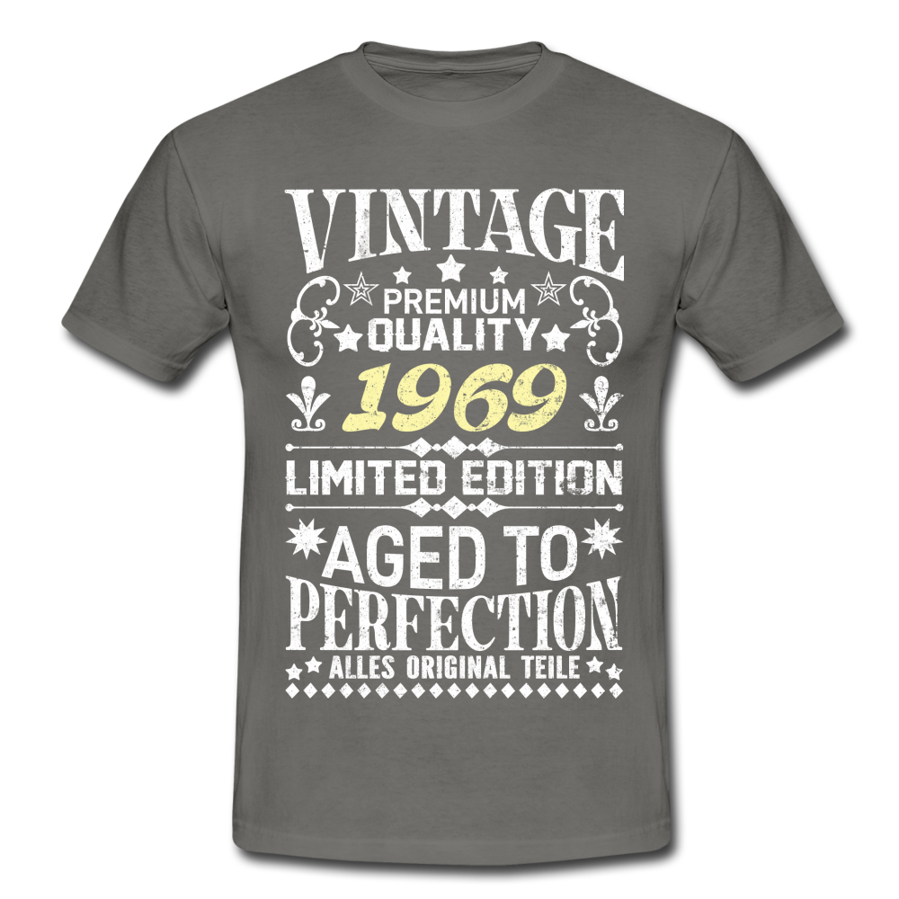 53. Geburtstag Geboren 1969 Vintage Männer Geschenk T-Shirt - graphite grey