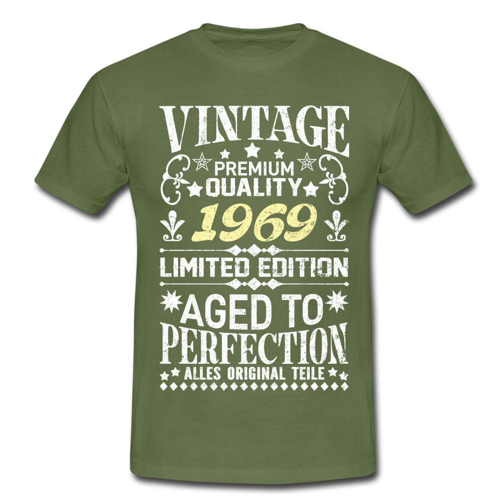 53. Geburtstag Geboren 1969 Vintage Männer Geschenk T-Shirt - military green