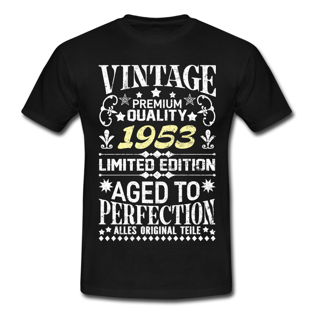69. Geburtstag Geboren 1953 Vintage Männer Geschenk T-Shirt - black