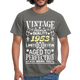 69. Geburtstag Geboren 1953 Vintage Männer Geschenk T-Shirt - graphite grey