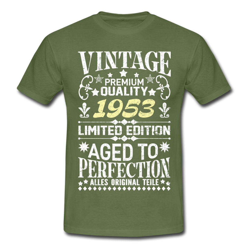 69. Geburtstag Geboren 1953 Vintage Männer Geschenk T-Shirt - military green