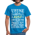 57. Geburtstag Geboren 1965 Vintage Männer Geschenk T-Shirt - royal blue