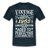 57. Geburtstag Geboren 1965 Vintage Männer Geschenk T-Shirt - navy