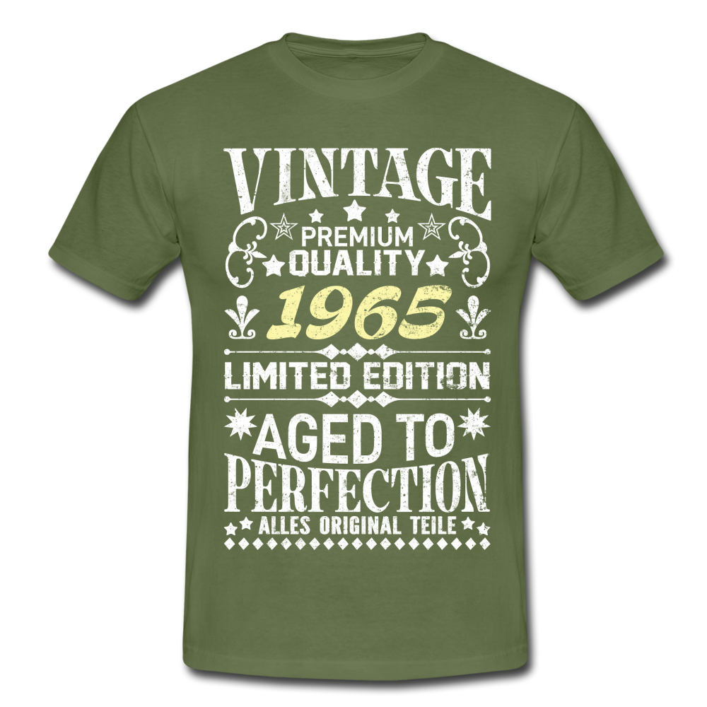 57. Geburtstag Geboren 1965 Vintage Männer Geschenk T-Shirt - military green