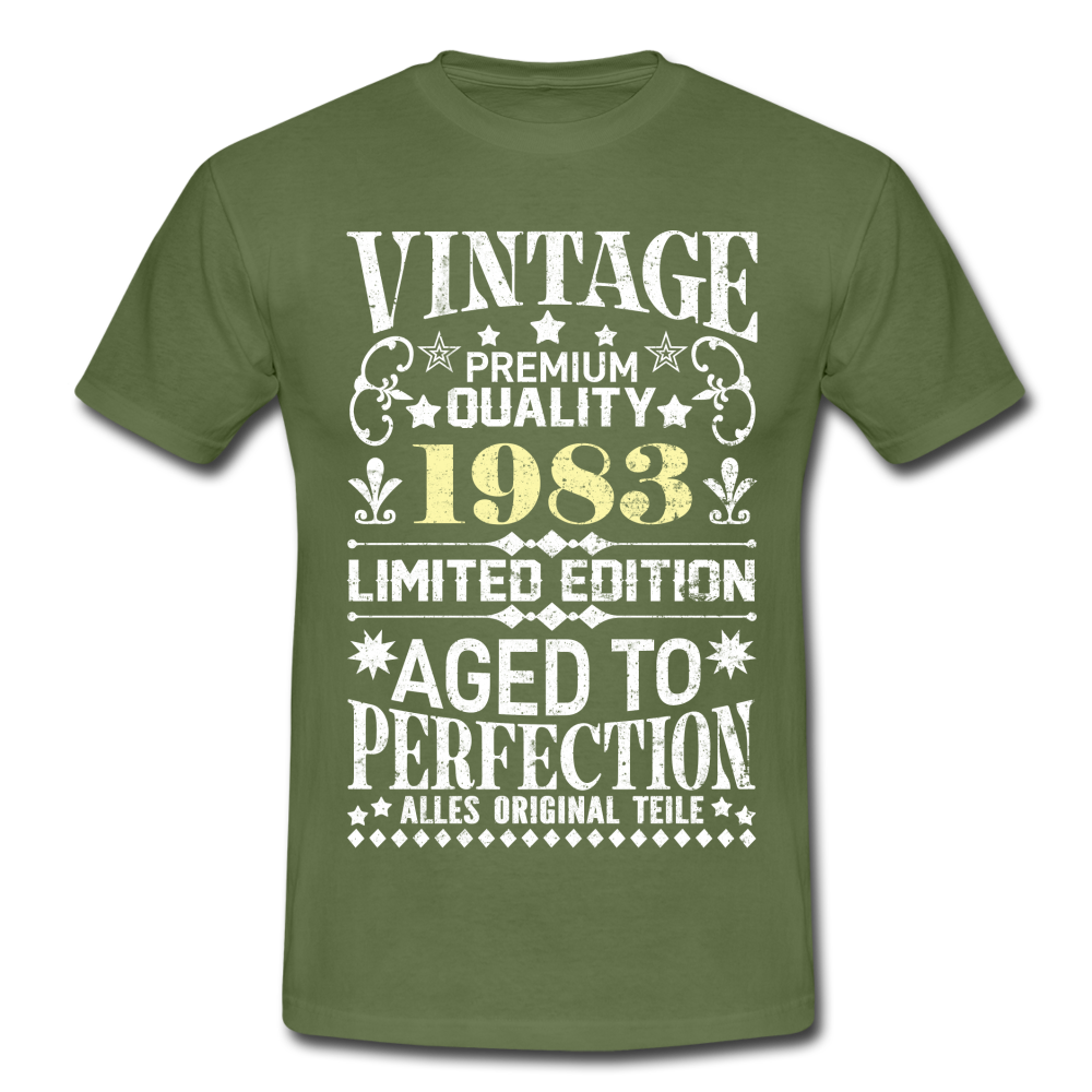 39. Geburtstag Geboren 1983 Vintage Männer Geschenk T-Shirt - military green