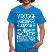 50. Geburtstag Geboren 1972 Vintage Männer Geschenk T-Shirt - royal blue
