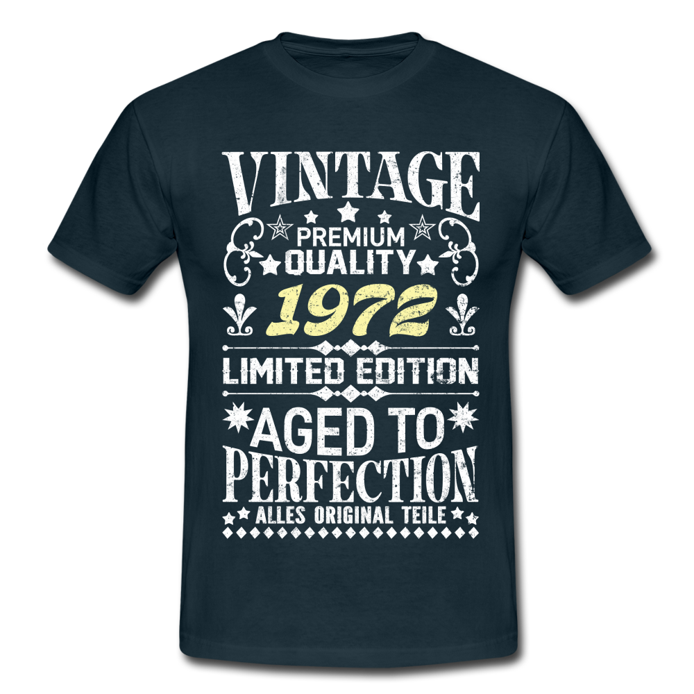 50. Geburtstag Geboren 1972 Vintage Männer Geschenk T-Shirt - navy