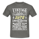 50. Geburtstag Geboren 1972 Vintage Männer Geschenk T-Shirt - graphite grey