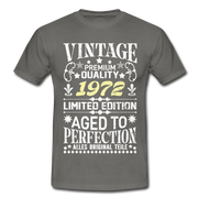 50. Geburtstag Geboren 1972 Vintage Männer Geschenk T-Shirt - graphite grey
