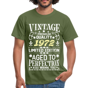 50. Geburtstag Geboren 1972 Vintage Männer Geschenk T-Shirt - military green