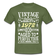 50. Geburtstag Geboren 1972 Vintage Männer Geschenk T-Shirt - military green