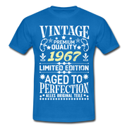 55. Geburtstag Geboren 1967 Vintage Männer Geschenk T-Shirt - royal blue