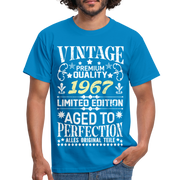 55. Geburtstag Geboren 1967 Vintage Männer Geschenk T-Shirt - royal blue