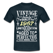 55. Geburtstag Geboren 1967 Vintage Männer Geschenk T-Shirt - navy
