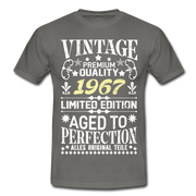 55. Geburtstag Geboren 1967 Vintage Männer Geschenk T-Shirt - graphite grey