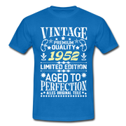 70. Geburtstag Geboren 1952 Vintage Männer Geschenk T-Shirt - royal blue