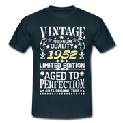 70. Geburtstag Geboren 1952 Vintage Männer Geschenk T-Shirt - navy