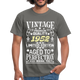 70. Geburtstag Geboren 1952 Vintage Männer Geschenk T-Shirt - graphite grey