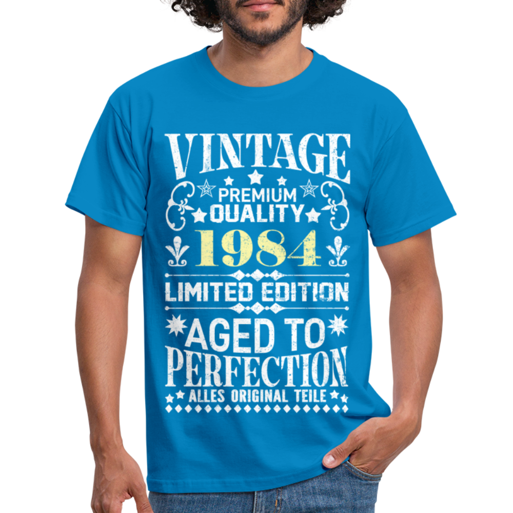 38. Geburtstag Geboren 1984 Vintage Männer Geschenk T-Shirt - royal blue