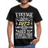 49. Geburtstag Geboren 1973 Vintage Männer Geschenk T-Shirt - black