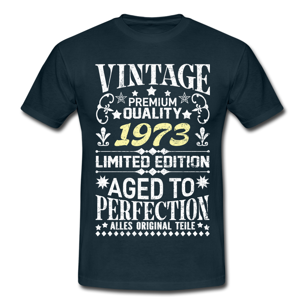 49. Geburtstag Geboren 1973 Vintage Männer Geschenk T-Shirt - navy