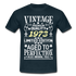 49. Geburtstag Geboren 1973 Vintage Männer Geschenk T-Shirt - navy