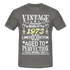 49. Geburtstag Geboren 1973 Vintage Männer Geschenk T-Shirt - graphite grey