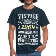 58. Geburtstag Geboren 1964 Vintage Männer Geschenk T-Shirt - navy
