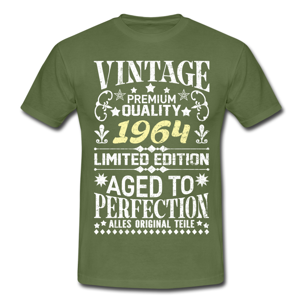 58. Geburtstag Geboren 1964 Vintage Männer Geschenk T-Shirt - military green